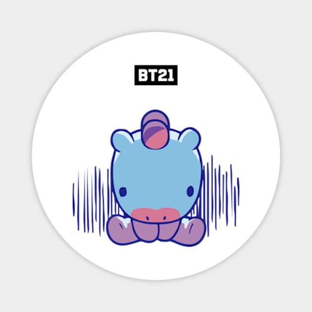 bt21 bts exclusive design 116 Magnet by Typography Dose